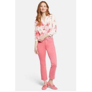 NYDJ Marilyn Straight Ankle Jean in Pink Punch Size 8 NEW WITH TAGS & DEFECT
